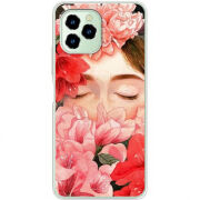 Чехол BoxFace Oukitel C21 Pro Girl in Flowers