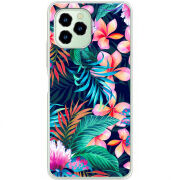 Чехол BoxFace Oukitel C21 Pro flowers in the tropics