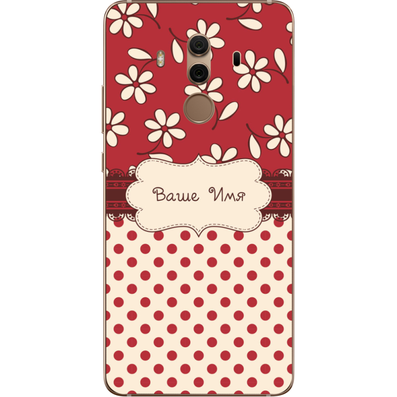 Чехол Uprint Huawei Mate 10 Pro Именной Polka Dots