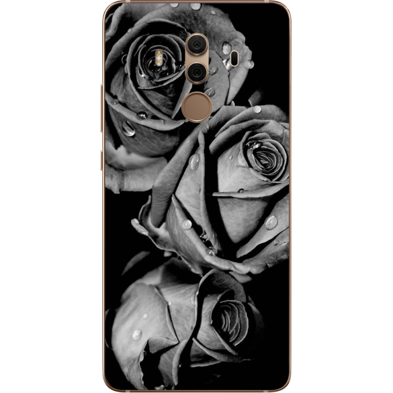 Чехол Uprint Huawei Mate 10 Pro Black and White Roses