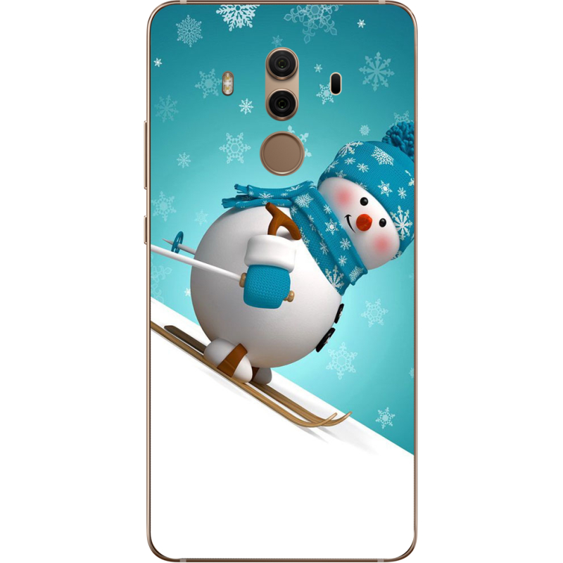 Чехол Uprint Huawei Mate 10 Pro Skier Snowman