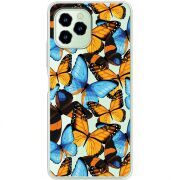 Прозрачный чехол BoxFace Oukitel C21 Pro Butterfly Morpho