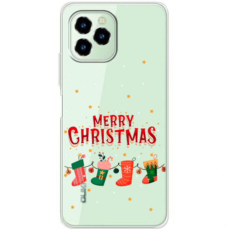 Прозрачный чехол BoxFace Oukitel C21 Pro Merry Christmas