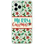 Прозрачный чехол BoxFace Oukitel C21 Pro Vintage Christmas Pattern