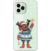 Прозрачный чехол BoxFace Oukitel C21 Pro Christmas Deer with Snow