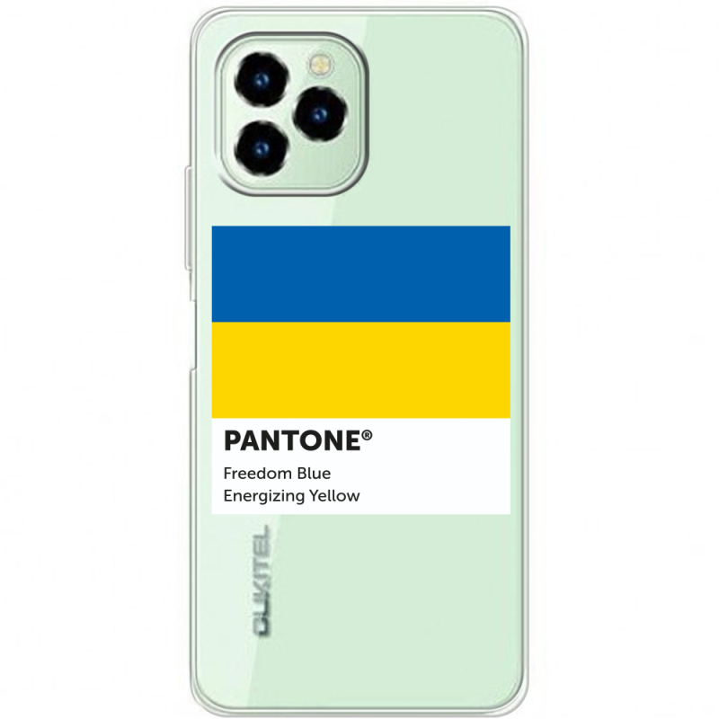 Прозрачный чехол BoxFace Oukitel C21 Pro Pantone вільний синій