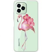 Прозрачный чехол BoxFace Oukitel C21 Pro Floral Flamingo