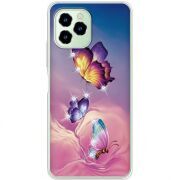 Чехол со стразами Oukitel C21 Pro Butterflies