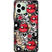 Черный чехол BoxFace Oukitel C21 Pro Rock Graffiti