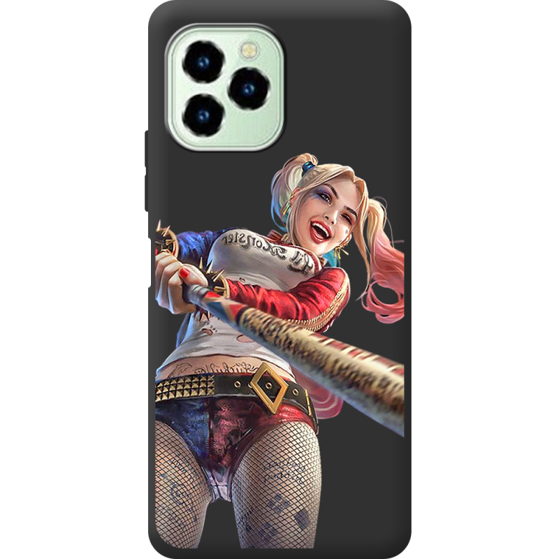 Черный чехол BoxFace Oukitel C21 Pro Happy Harley Quinn