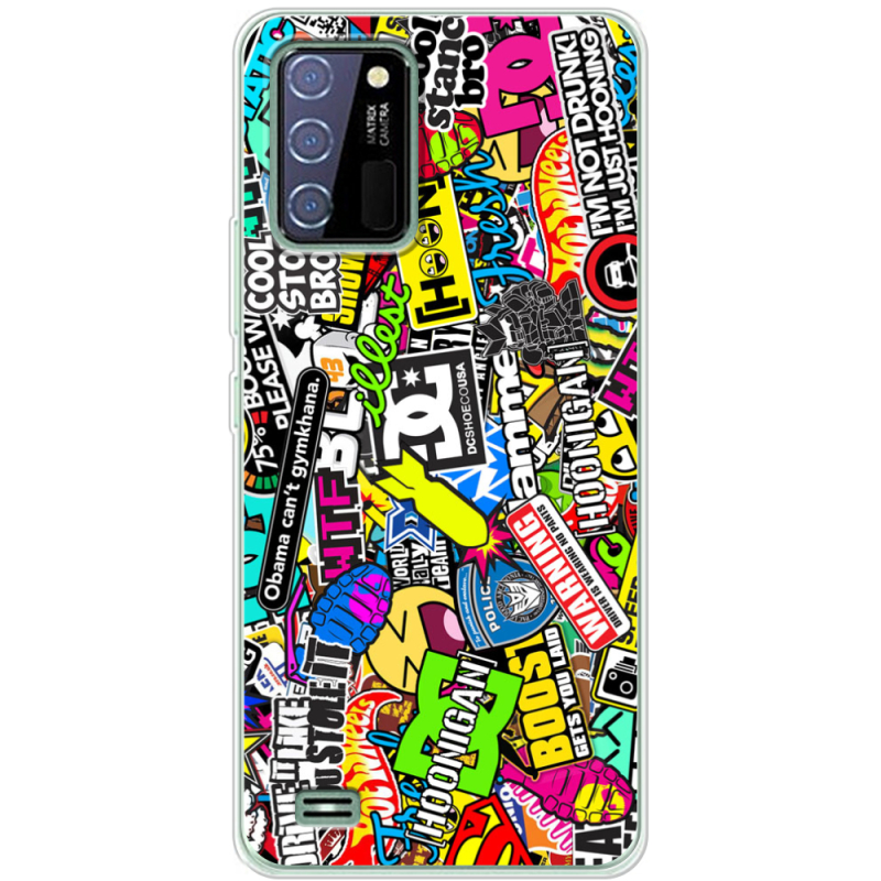 Чехол BoxFace Oukitel C25 Multicolored Inscriptions