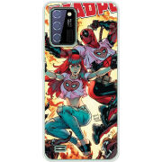 Чехол BoxFace Oukitel C25 Deadpool and Mary Jane