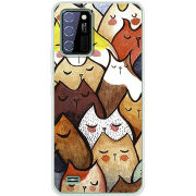 Чехол BoxFace Oukitel C25 Sleepy Cats