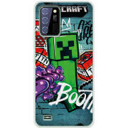 Чехол BoxFace Oukitel C25 Minecraft Graffiti