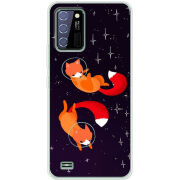 Чехол BoxFace Oukitel C25 Fox-Astronauts