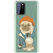 Прозрачный чехол BoxFace Oukitel C25 Dog Coffeeman