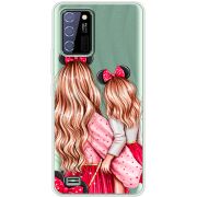 Прозрачный чехол BoxFace Oukitel C25 Mouse Girls