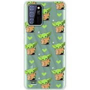 Прозрачный чехол BoxFace Oukitel C25 Pattern Baby Yoda