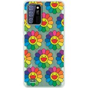 Прозрачный чехол BoxFace Oukitel C25 Hippie Flowers