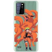 Прозрачный чехол BoxFace Oukitel C25 Naruto and Kurama