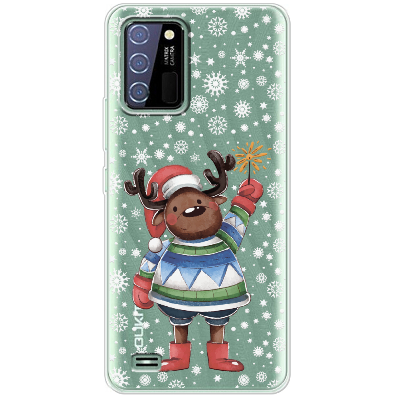 Прозрачный чехол BoxFace Oukitel C25 Christmas Deer with Snow