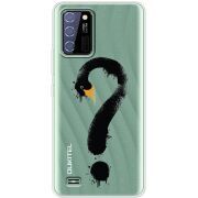 Прозрачный чехол BoxFace Oukitel C25 Swan question