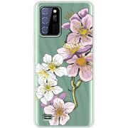 Прозрачный чехол BoxFace Oukitel C25 Cherry Blossom