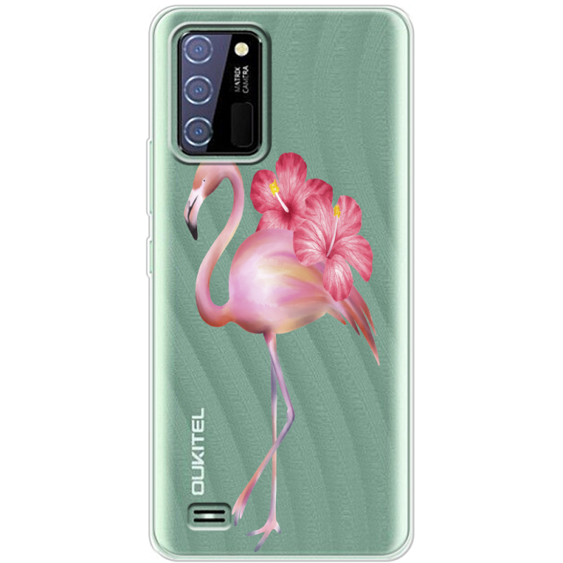 Прозрачный чехол BoxFace Oukitel C25 Floral Flamingo