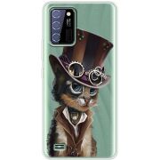 Прозрачный чехол BoxFace Oukitel C25 Steampunk Cat