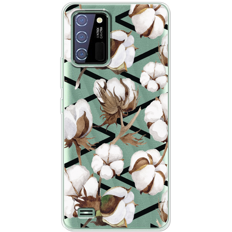 Прозрачный чехол BoxFace Oukitel C25 Cotton flowers