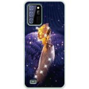 Чехол со стразами Oukitel C25 Girl with Umbrella