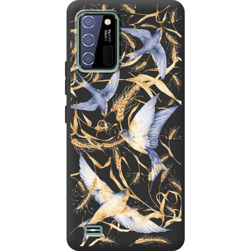 Черный чехол BoxFace Oukitel C25 Ластівки