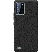 Черный чехол BoxFace Oukitel C25 Leaves