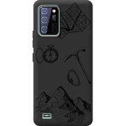 Черный чехол BoxFace Oukitel C25 Mountains