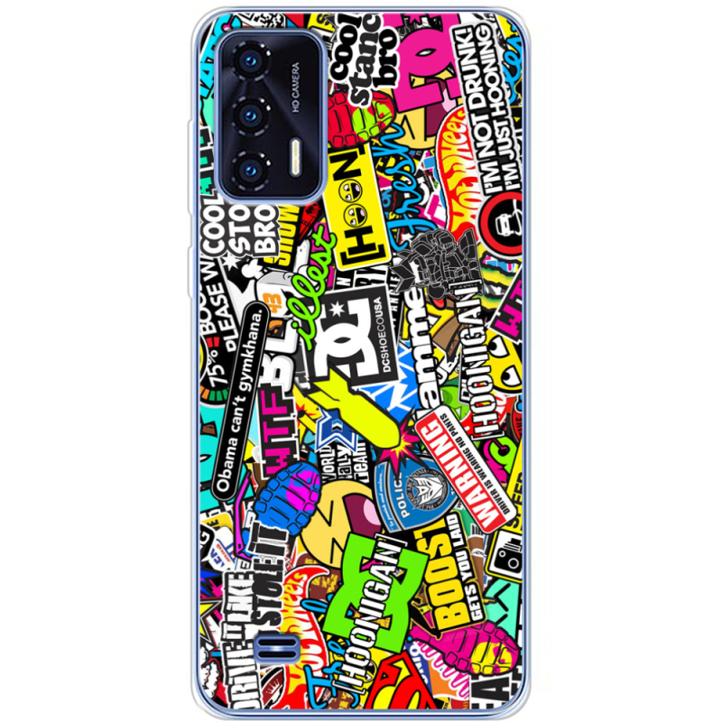 Чехол BoxFace Oukitel C31 Multicolored Inscriptions