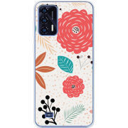 Чехол BoxFace Oukitel C31 Line Flowers