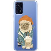 Прозрачный чехол BoxFace Oukitel C31 Dog Coffeeman