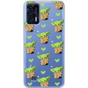 Прозрачный чехол BoxFace Oukitel C31 Pattern Baby Yoda