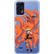 Прозрачный чехол BoxFace Oukitel C31 Naruto and Kurama