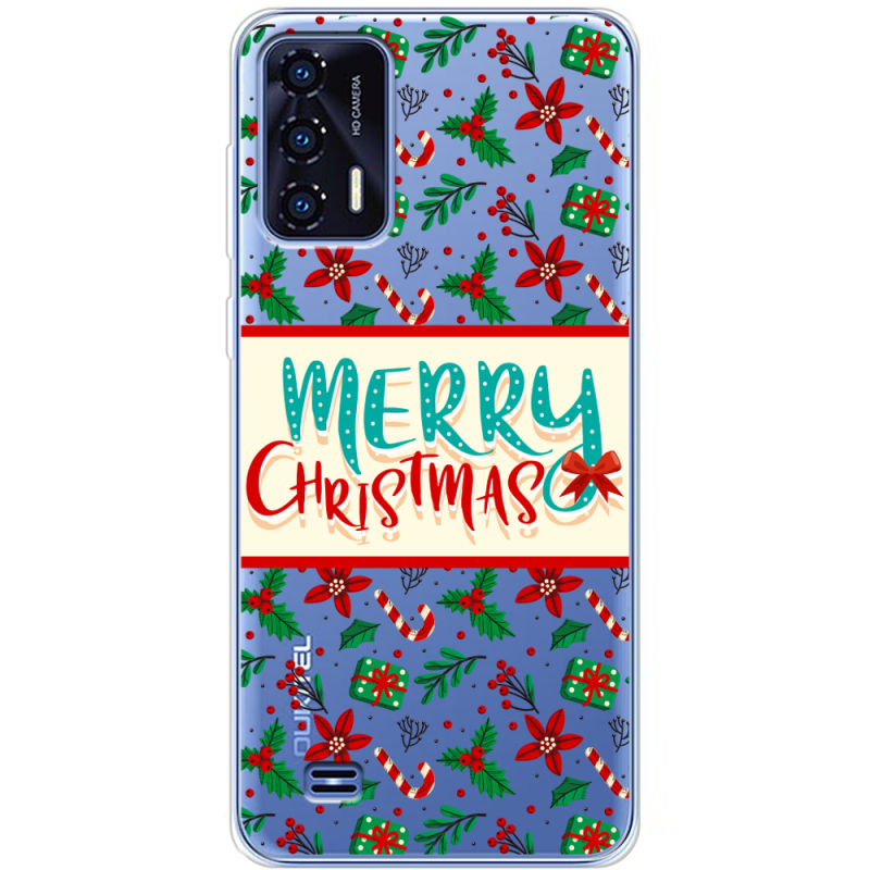 Прозрачный чехол BoxFace Oukitel C31 Vintage Christmas Pattern