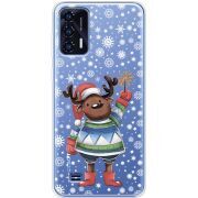 Прозрачный чехол BoxFace Oukitel C31 Christmas Deer with Snow