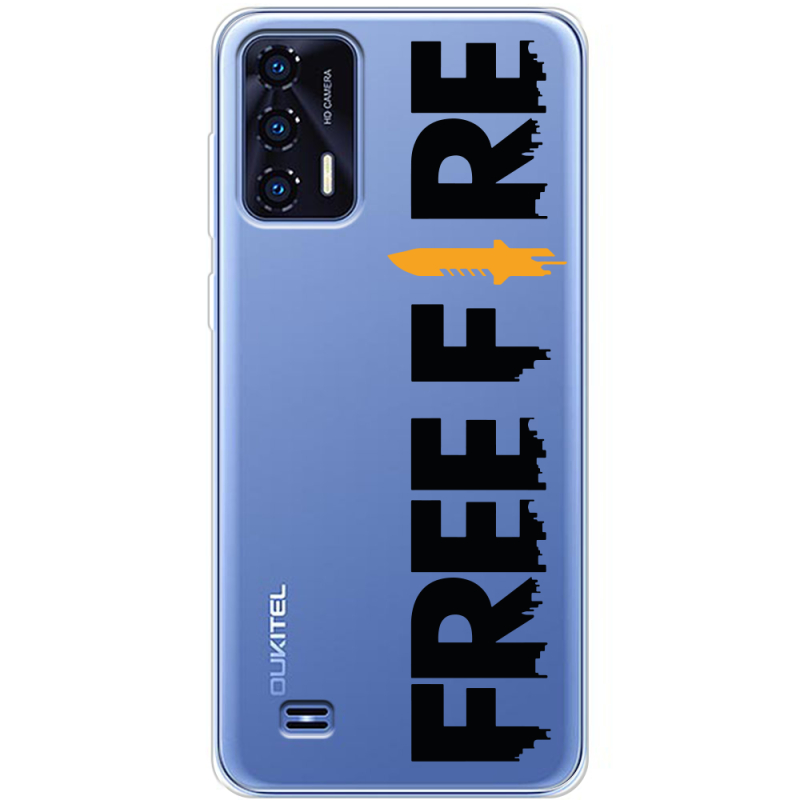 Прозрачный чехол BoxFace Oukitel C31 Free Fire Black Logo