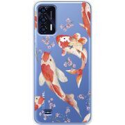 Прозрачный чехол BoxFace Oukitel C31 Japanese Koi Fish