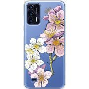 Прозрачный чехол BoxFace Oukitel C31 Cherry Blossom