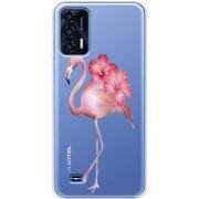 Прозрачный чехол BoxFace Oukitel C31 Floral Flamingo