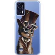 Прозрачный чехол BoxFace Oukitel C31 Steampunk Cat