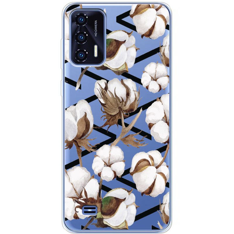 Прозрачный чехол BoxFace Oukitel C31 Cotton flowers