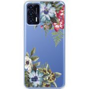 Прозрачный чехол BoxFace Oukitel C31 Floral