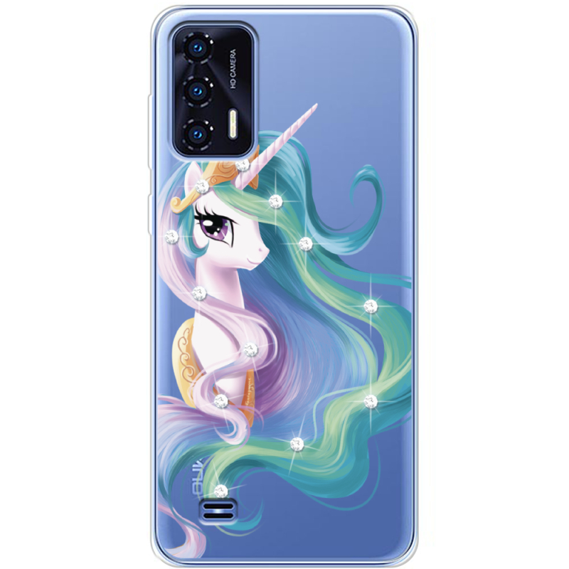 Чехол со стразами Oukitel C31 Unicorn Queen