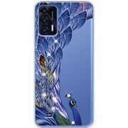 Чехол со стразами Oukitel C31 Peafowl